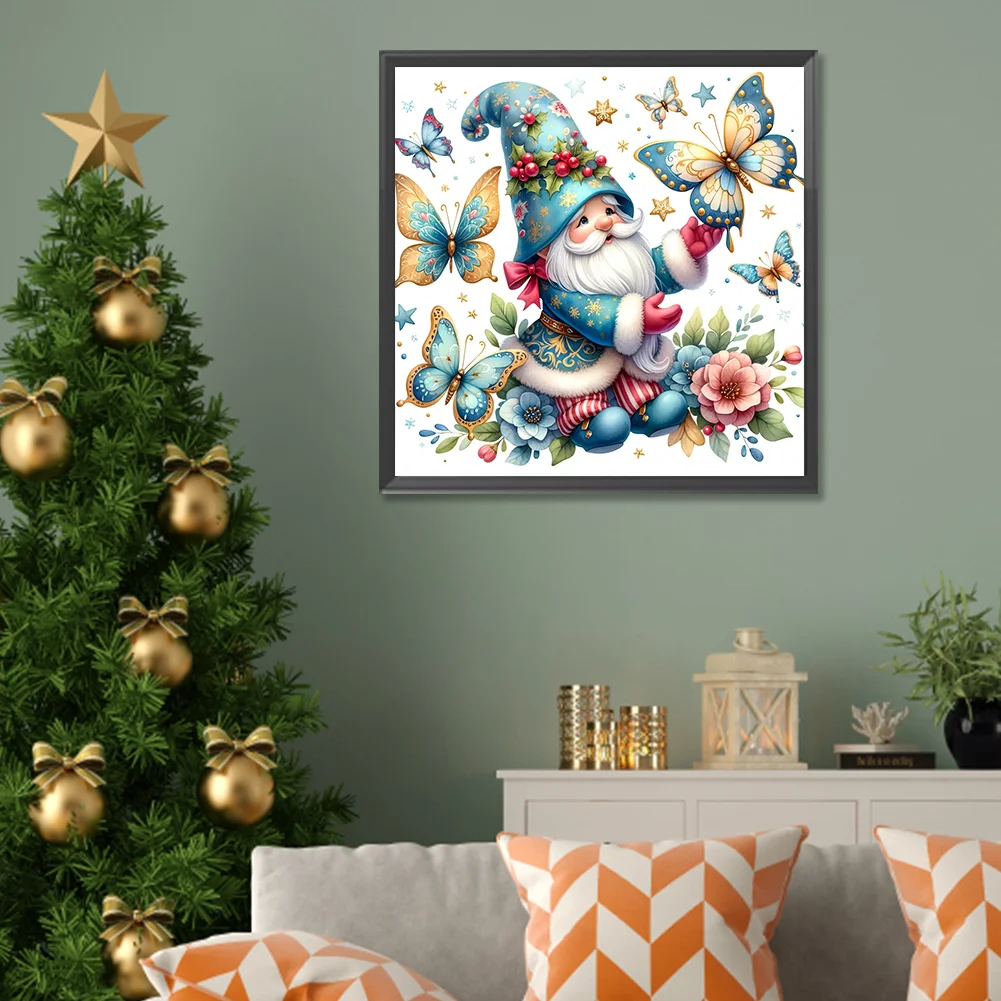 Diamond Painting - Full Round Drill - Christmas Gnome(Canvas|30*30cm)
