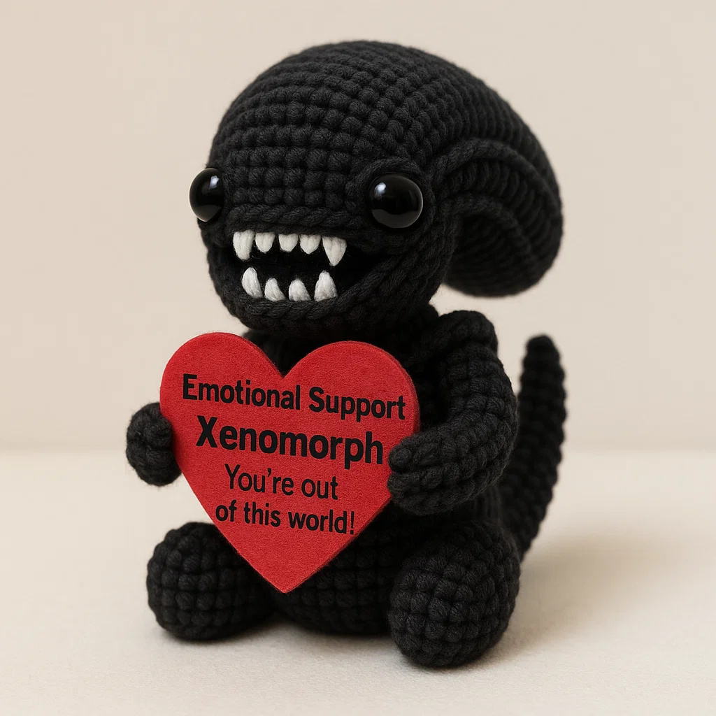 Xenomorph Emotional Support Crocheted Dolls