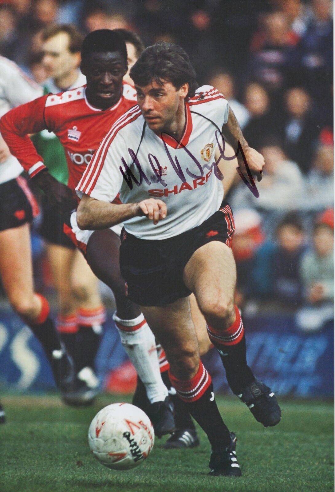 Mal Donaghy Hand Signed Manchester United 12x8 Photo Poster painting.