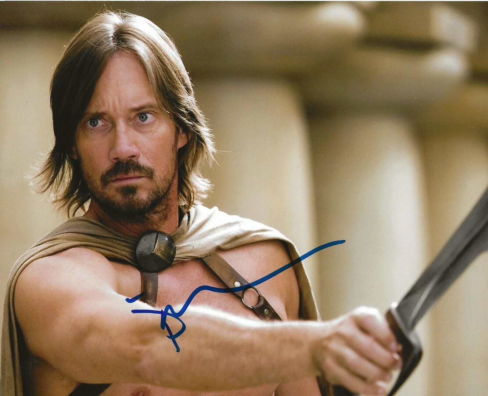 Kevin Sorbo signed Meet the Spartans 8x10 Photo Poster painting autographed Captain