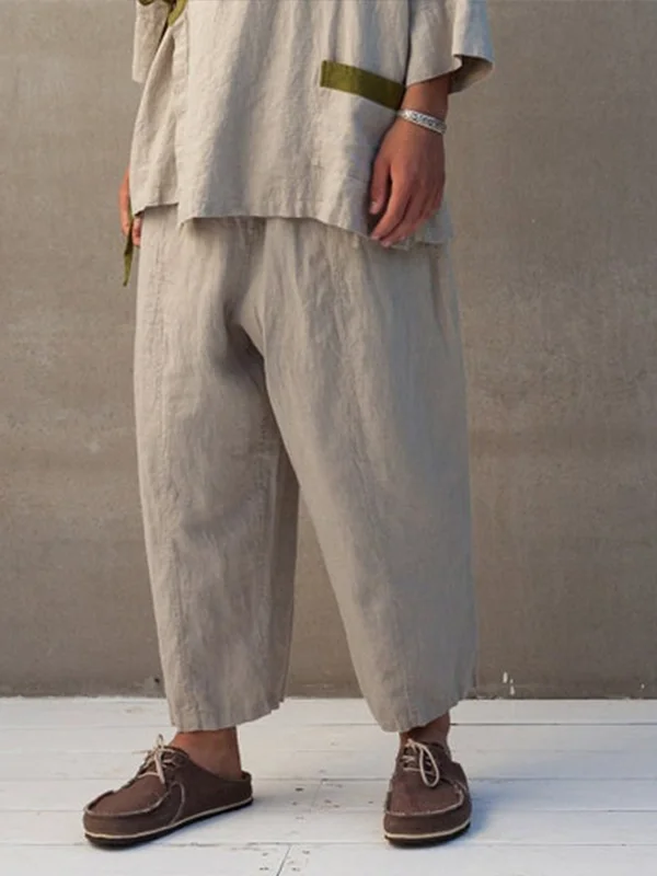 Natural Undyed Linen Pants