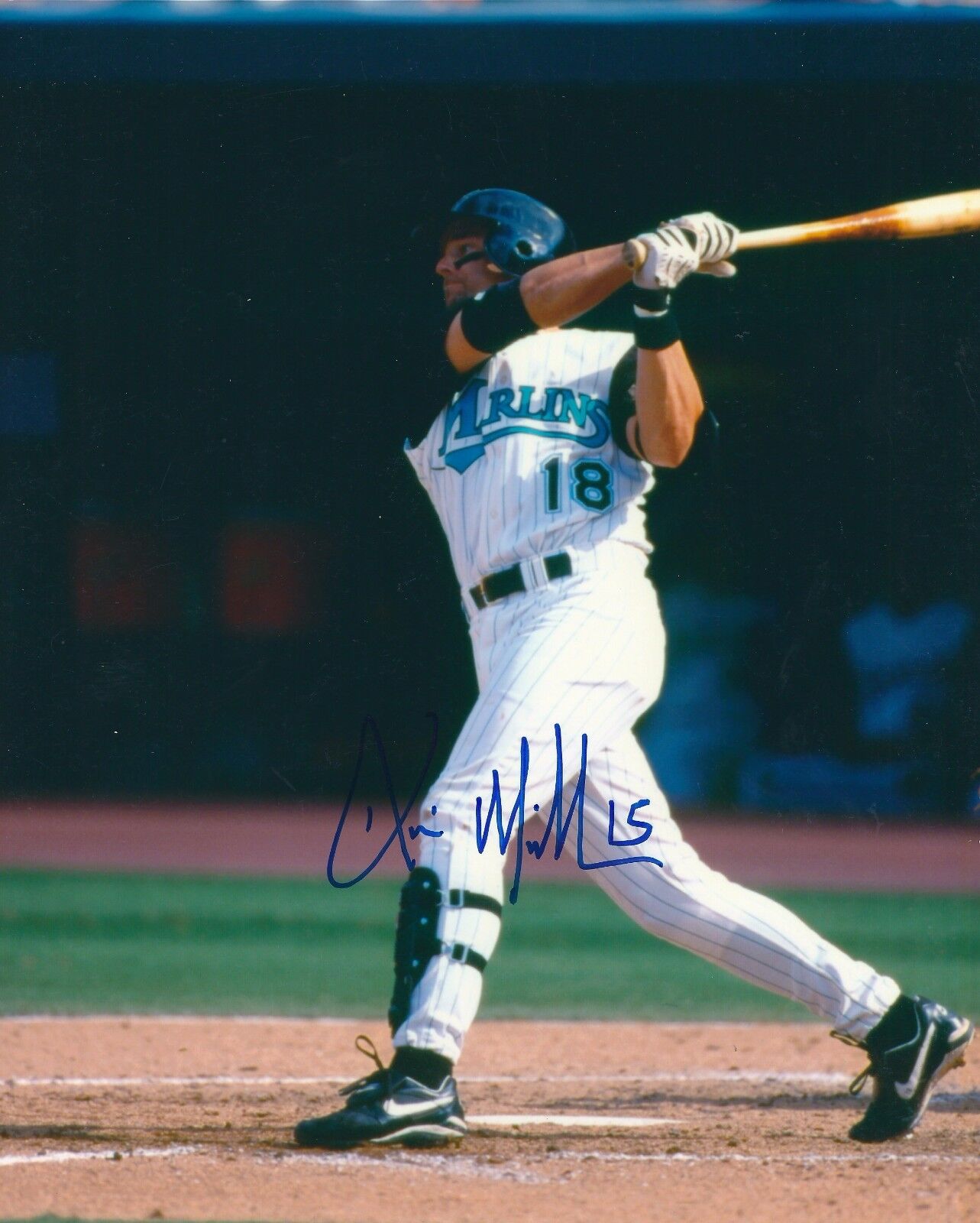 Signed 8x10 KEVIN MILLAR Florida Marlins Photo Poster painting - COA