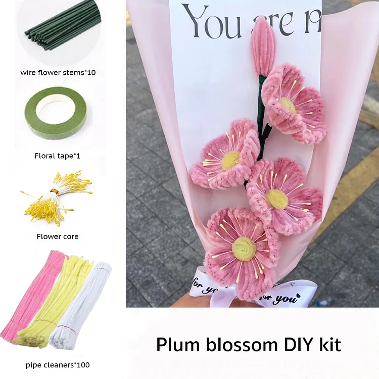 DIY Pipe Cleaners Kit - Honeysuckle Flower