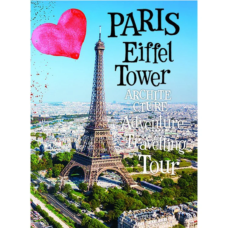 Eiffel Tower Poster 40*50CM(Canvas) Full Round Drill Diamond Painting gbfke