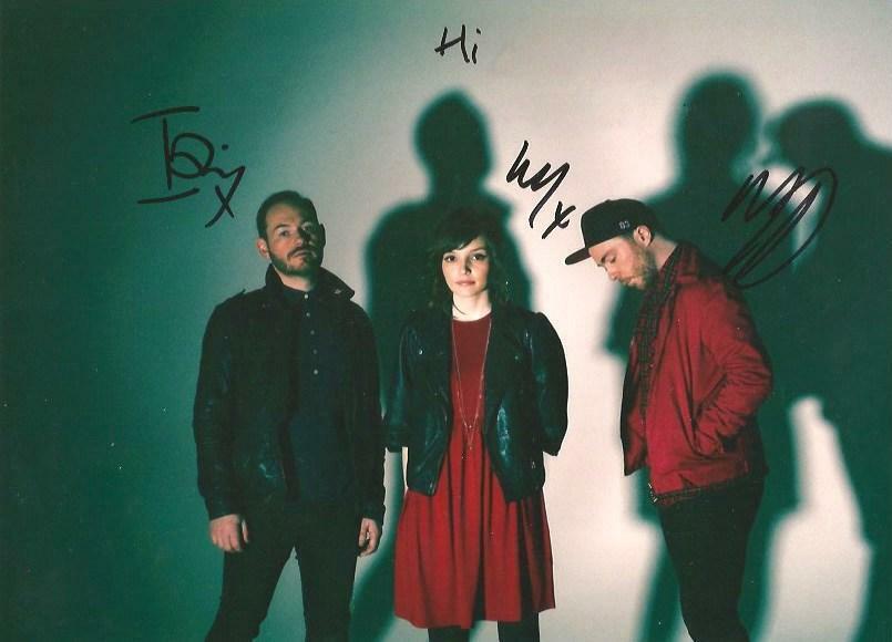 Chvrches TOP SYNTHPOP autographs, In-Person signed Photo Poster painting