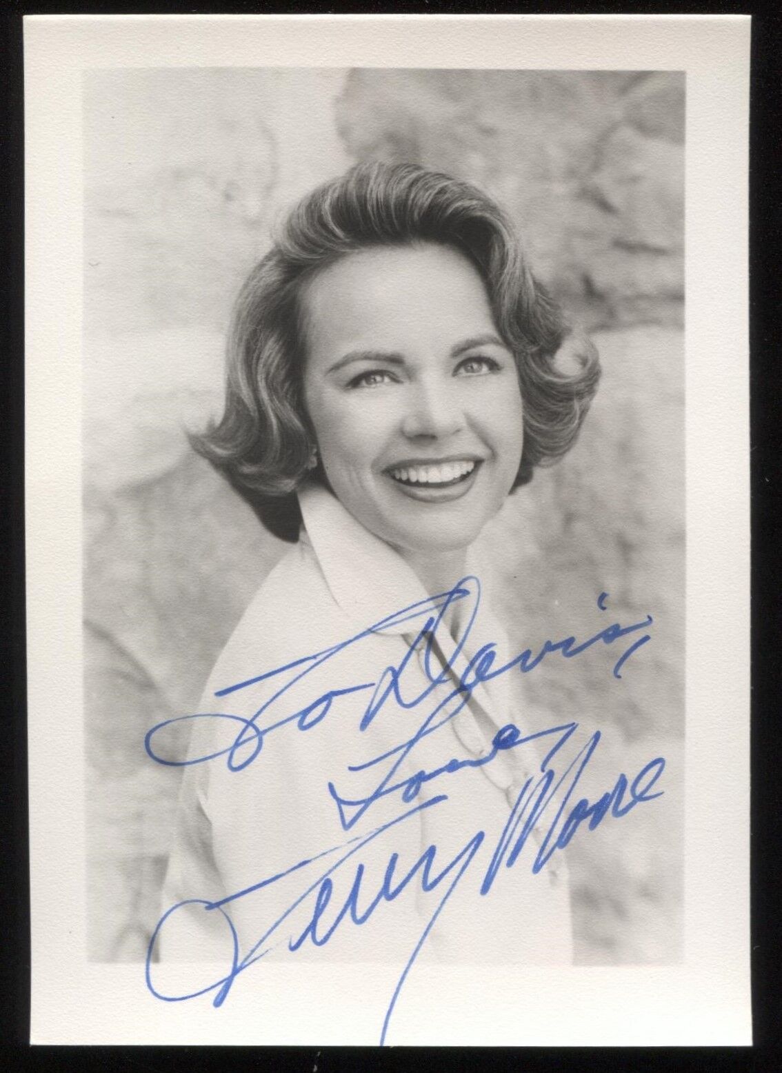 Terry Moore Signed Vintage Photo Poster painting Autographed AUTO Signature