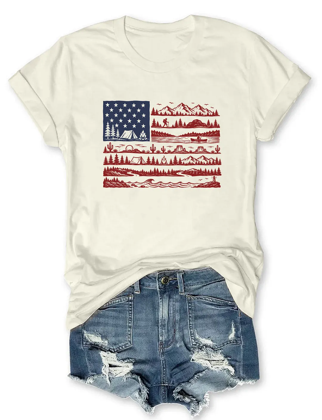 National Parks American Flag T-shirt