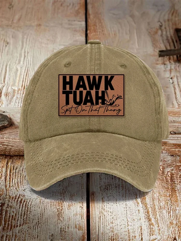 Hawk Tuah Spit On That Thing Print Sun Hat