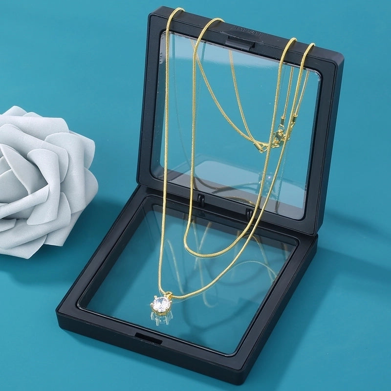 Copper 16K Real Gold Geometric Pendant Necklace