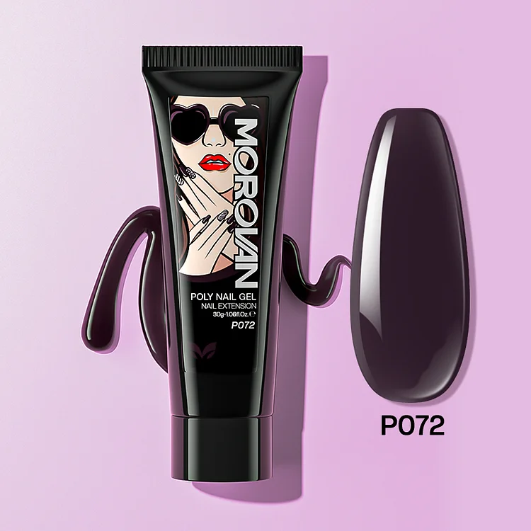 Dark Grape Purple Poly Nail Gel 30ml