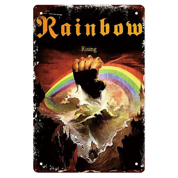 Rainbow Rising - Vintage Tin Signs/Wooden Signs - 7.9x11.8in & 11.8x15.7in