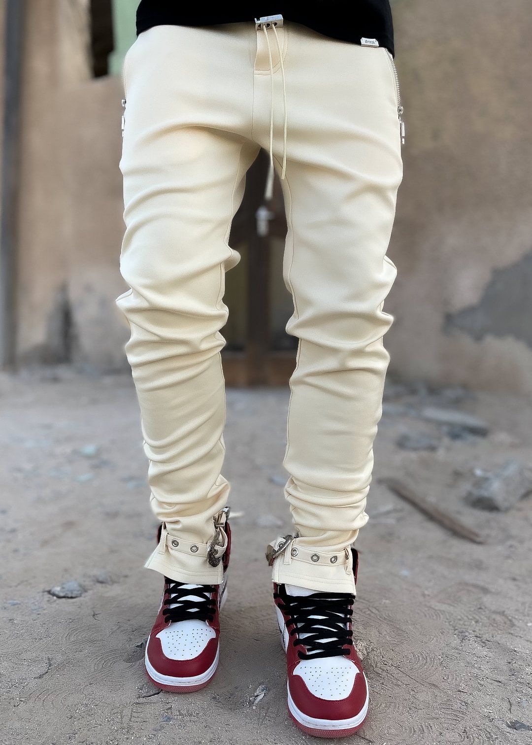 Cream Dead Or Alive Track Pants