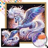 Diamond Painting-Round AB Drill Unicorn(35*35 CM)