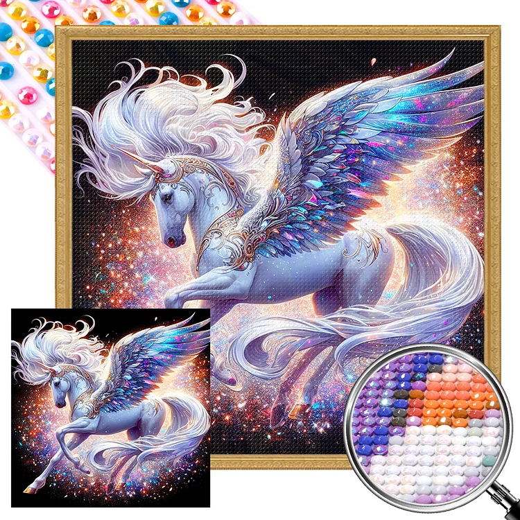 Unicorn   - Full Round - AB Diamond Painting(35*35cm)