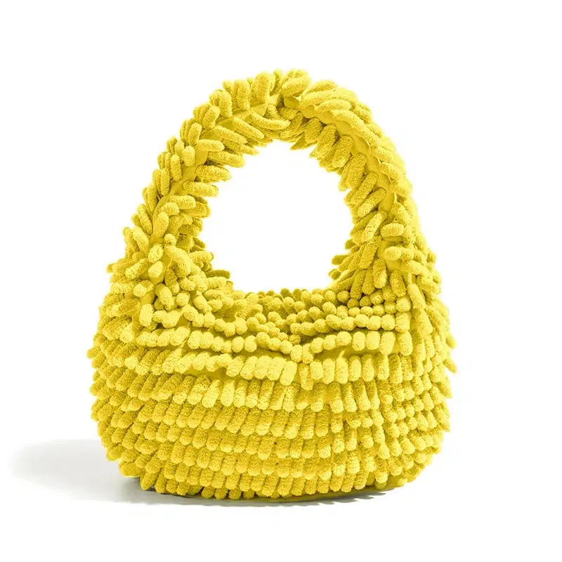 Brownm Plush Handbag