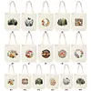 Cross Stitch Canvas Bag Making Kits with Hoop Frame Printed Embroidered Canvas Bags for Adults Handicraft Sewing Materials DIY Tote Handbag Needlepoint Kits 12.5x14.4in tapestrymarket