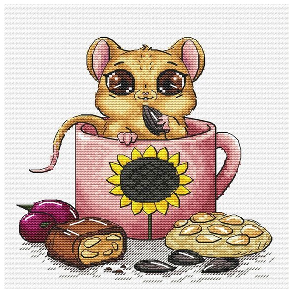 

Mouse) - 11CT Stamped Cross Stitch - 35*35CM, 501 Original