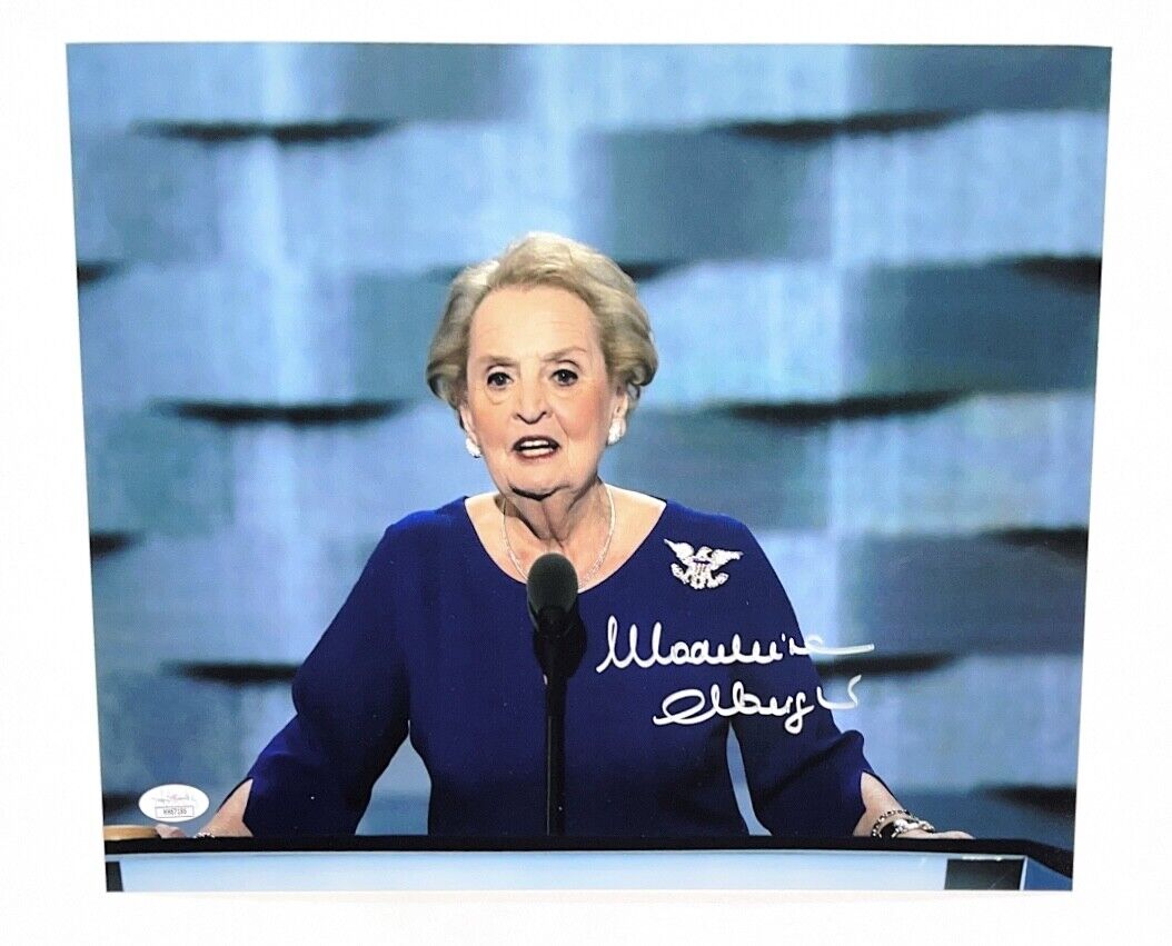 MADELEINE ALBRIGHT SEC OF STATE HAND SIGNED AUTOGRAPHED 11X14 Photo Poster painting WITH JSA COA