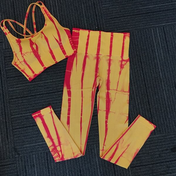Seamless Yoga Set Workout Gym Clothing Fitness for Women Outfit Leggings Tracksuit Sport Bras Female Sleeveless Sportswear Suit - Shop Trendy Women's Fashion | TeeYours