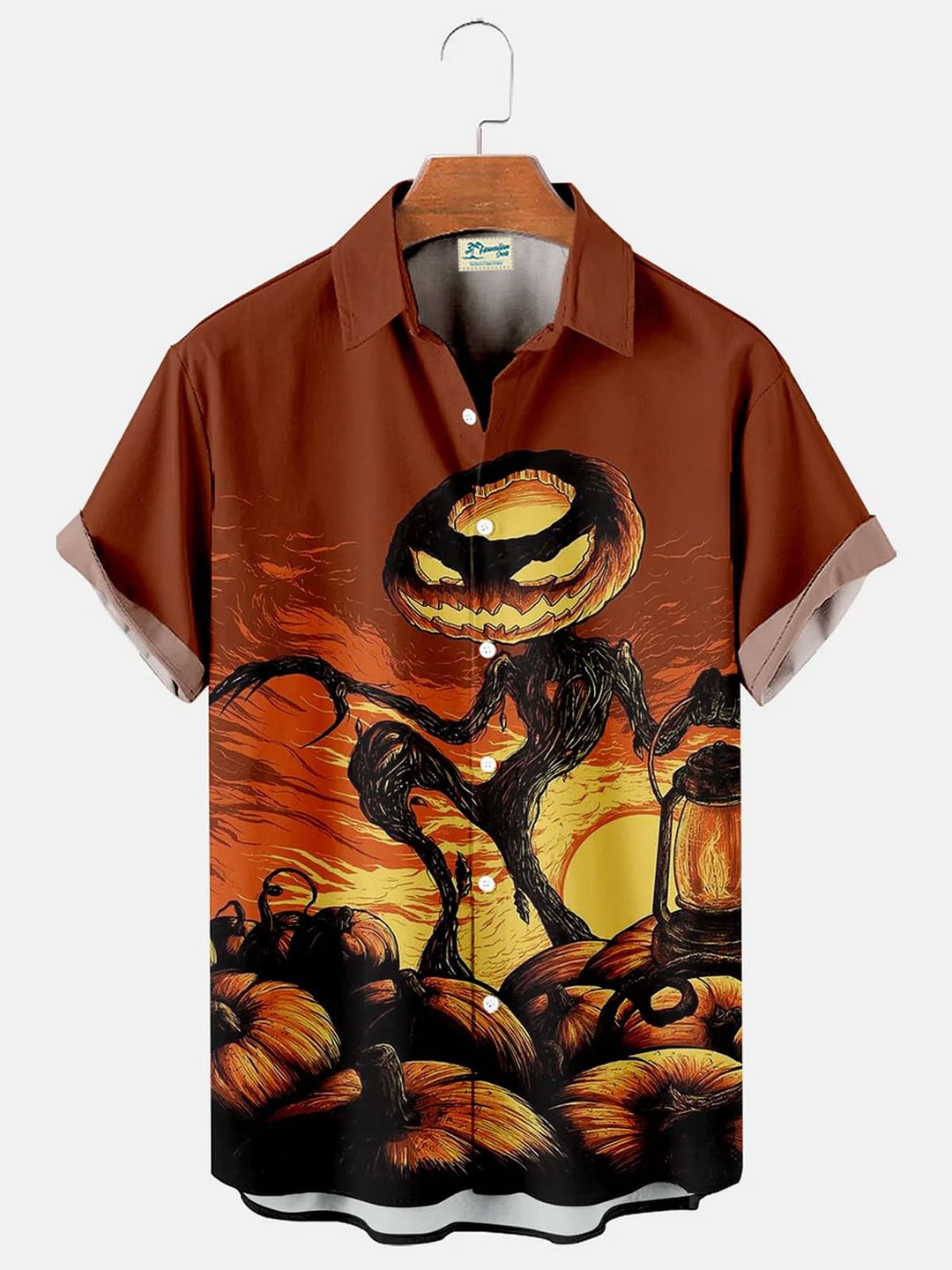 Men's Halloween Eww People Pumpkin Ghost Hawaiian Shirt