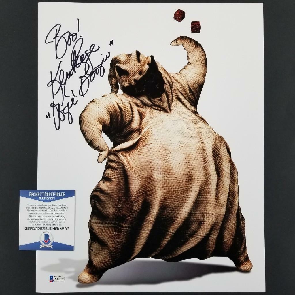 Ken Page signed Oogie Boogie 11x14 Photo Poster painting #2 Autograph ~ Beckett BAS COA