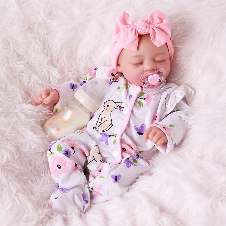 [90Days Lowest Price]Babeside Sleeping Reborn Baby  Annie 17'' Little Infant Girl Healing of the Heart