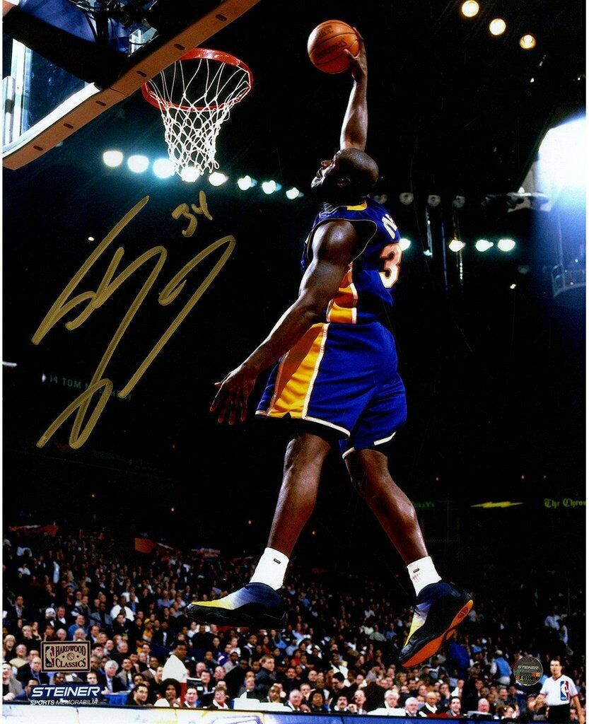 Shaquille O'Neal Signed Autograph 8x10 Photo Poster painting SHAQ ( HOF Magic Lakers ) REPRINT