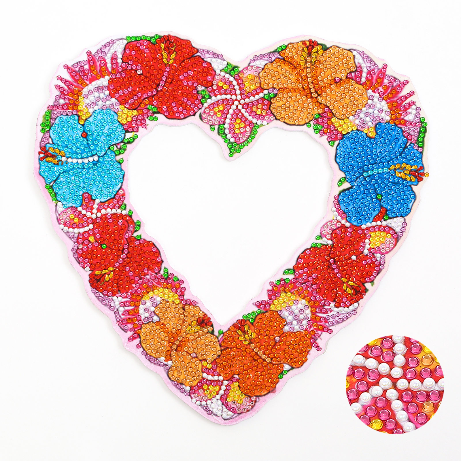 

Heart Wreath - 5D DIY Craft Decoration - 23*23CM, 501 Original