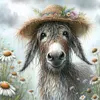 Daisy Garden Donkey-Full Round Diamond Painting 30*30CM