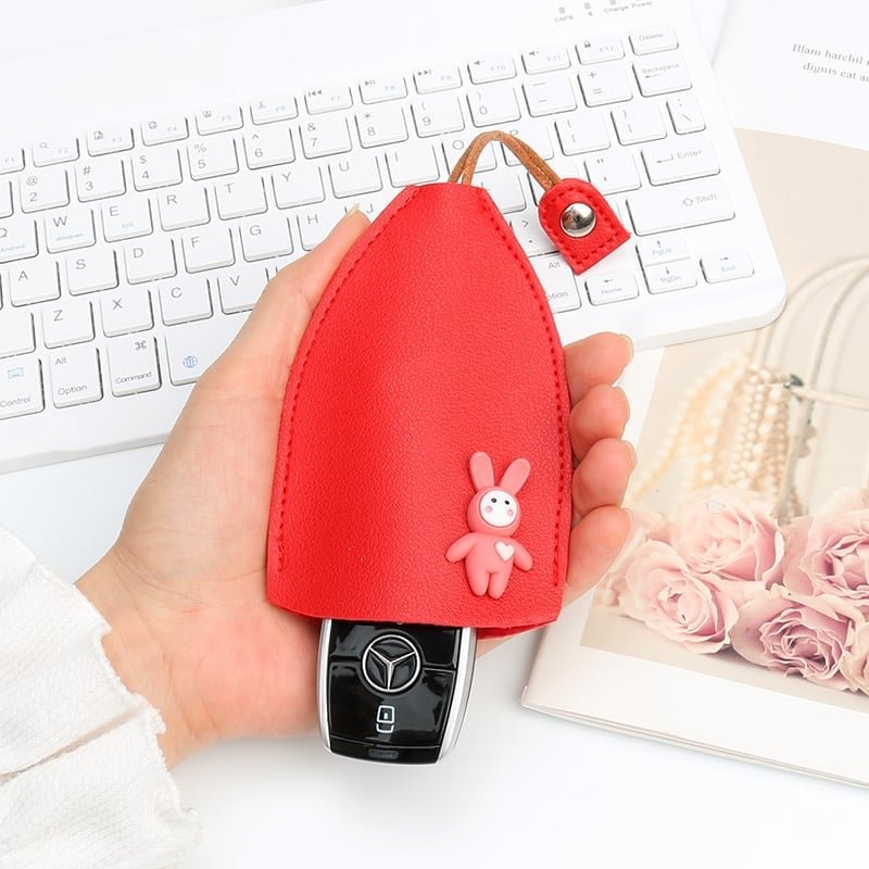 🎄Christmas Hot Sale🎄-Creative pull-out cute large-capacity car key case
