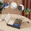 (US Local)Diamond Painting Storage Box DIY 5D Diamond Painting Jewelry Box for Women(Tree)