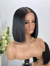 Bob Wigs 100% Human Hair Straight Wig 5x5 Lace Closure Wig 10inches black Hair Pre Plucked 
