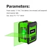 2 Lines Level High-precision Green Light Level Tool for Ceramic Tile Stone Brick