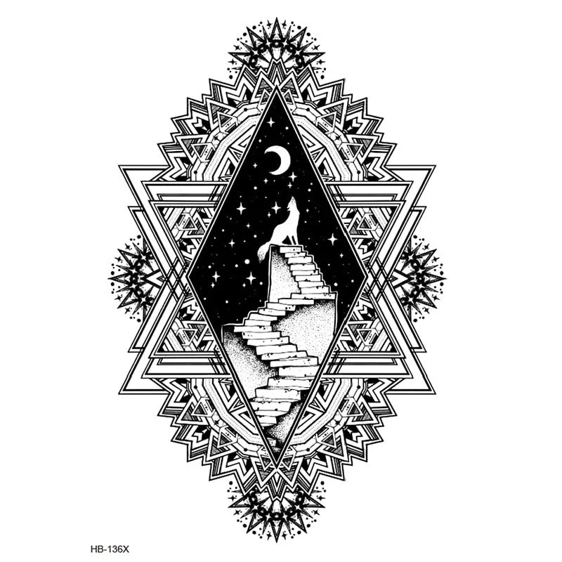 Temporary Tattoos Fake Tattoo Sticker Skull Joker Clown Tatto Hand Arm Foot Body Art Tiger Owl Tatoo Waterproof Tattoos