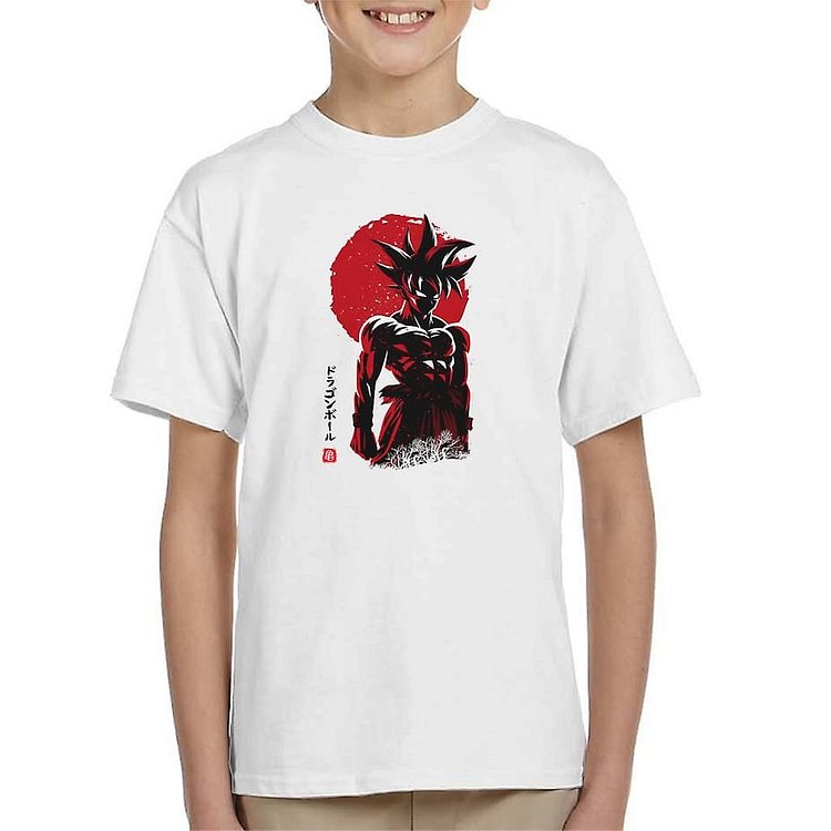 Dragon Ball Z Ultra Instinct Red Sun Kid's T-Shirt