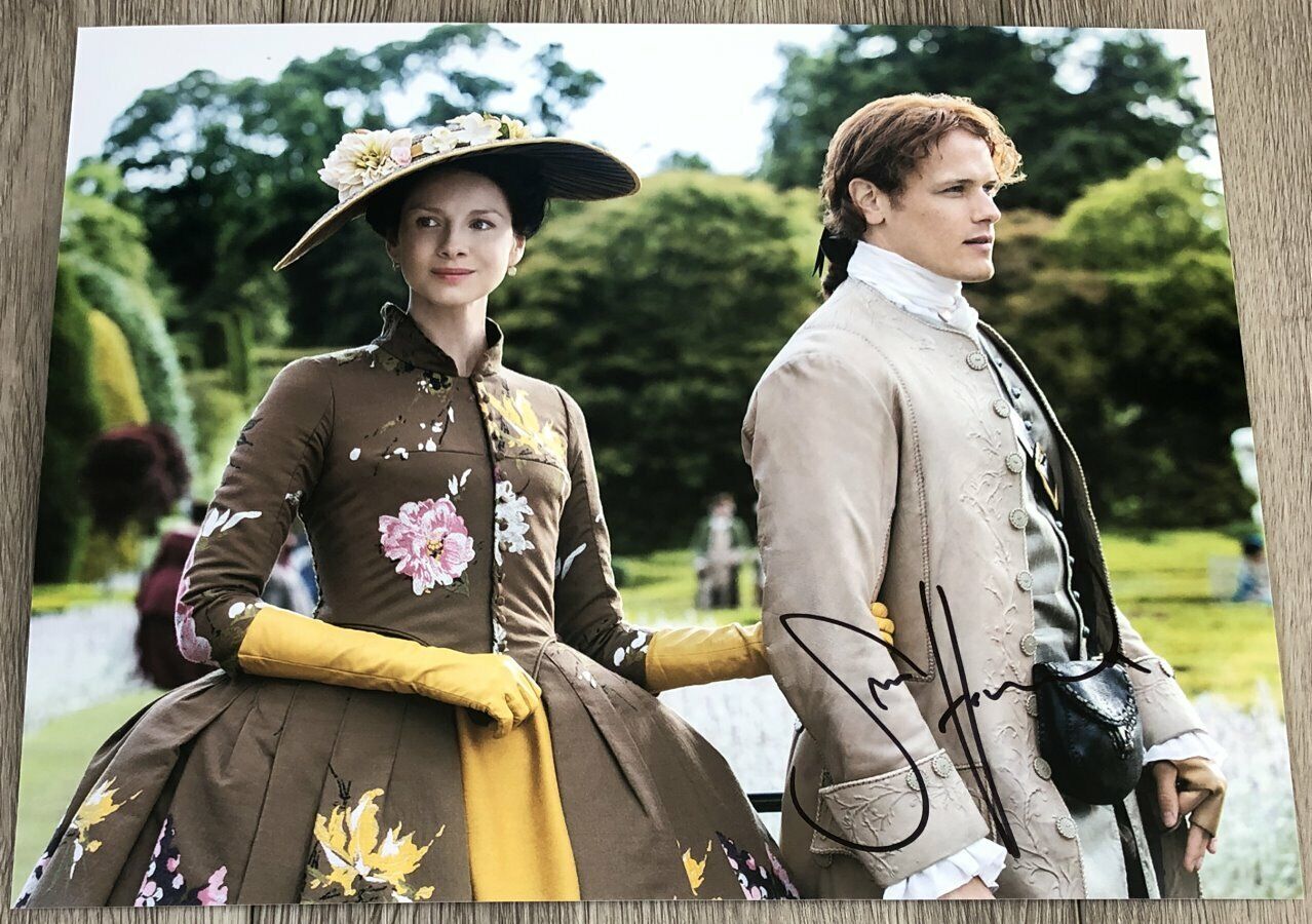 SAM HEUGHAN SIGNED AUTOGRAPH OUTLANDER JAMIE FRASER 11x14 Photo Poster painting O w/PROOF