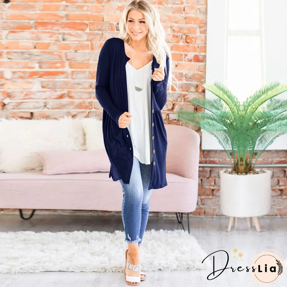 Women Soft Sweater Outwear Cardigans