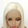 Handmade Super Realistic and Natural Medium Length Straight Women's Lace Wig