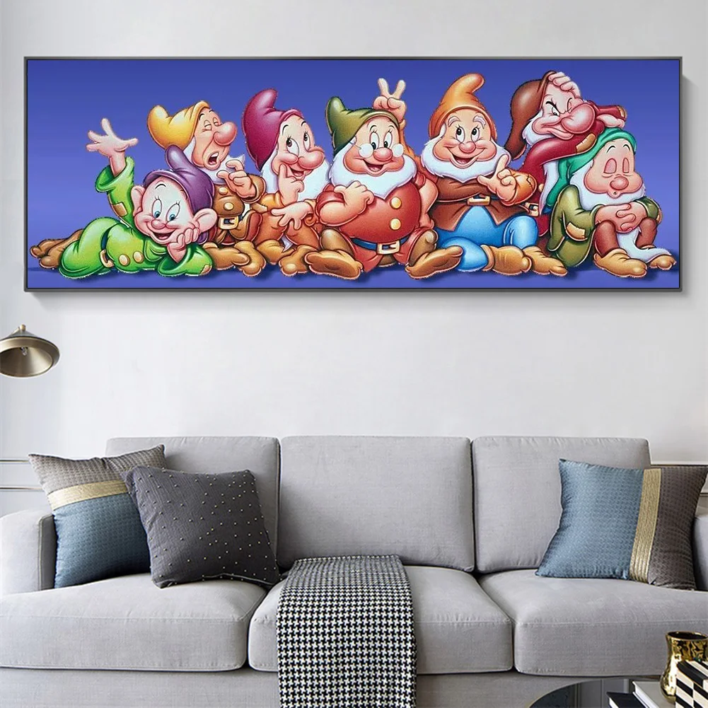 Diamond Painting - Full Round Drill - Seven Dwarfs(80*30cm)