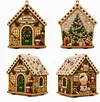 DIY Christmas House Pearl Painting Kit | 3D Wooden Holiday Decor
