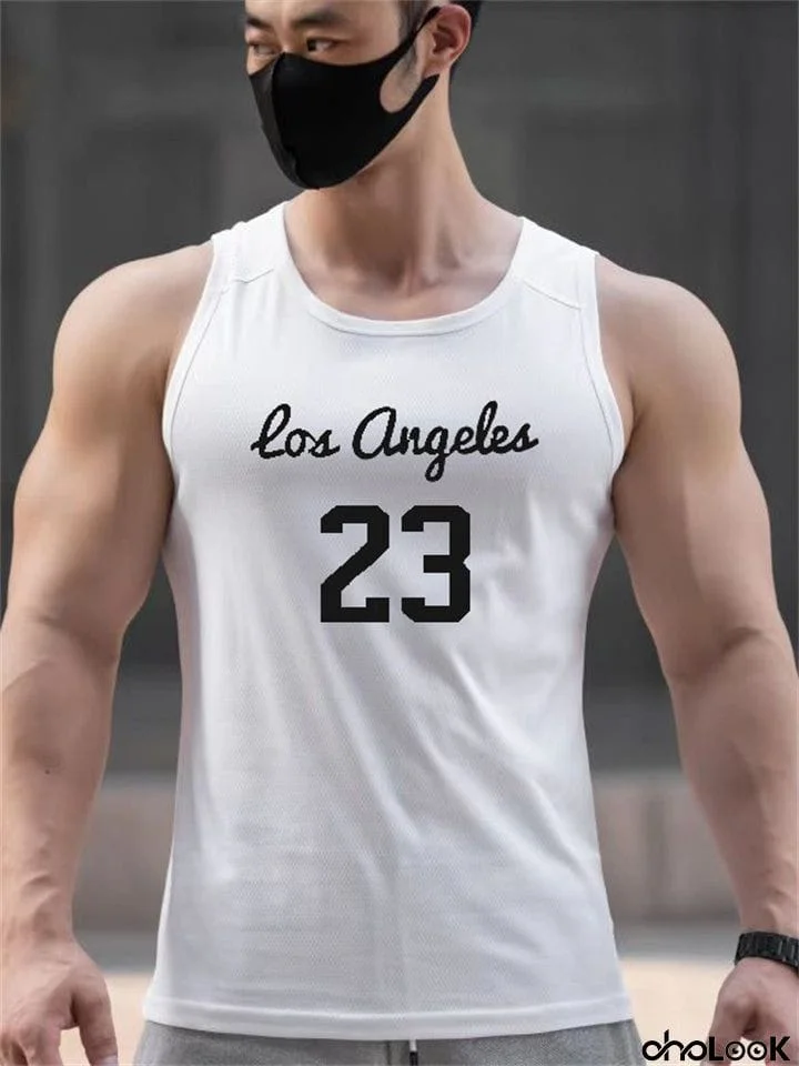 Men's Light Los Angeles 23 Printing Basketball Jersey T-shirt