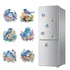 6Pcs Diamond Painting Acrylic Flower Bird Fridge Magnet