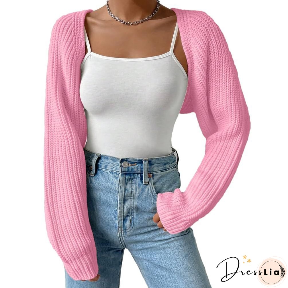 Women's Color For Outer High-grade Long Sleeve Sweaters