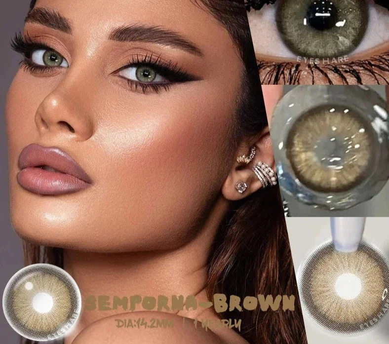 Sdrawing 1pair Colored Contact Lenses for Eyes Natural Look Gray Eye Lenses Brown Contact Blue Lenses Fast Delivery Green Lenses