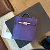 Soft cowhide handbag/crossbody bag, Birkin Kelly vintage tote bag
