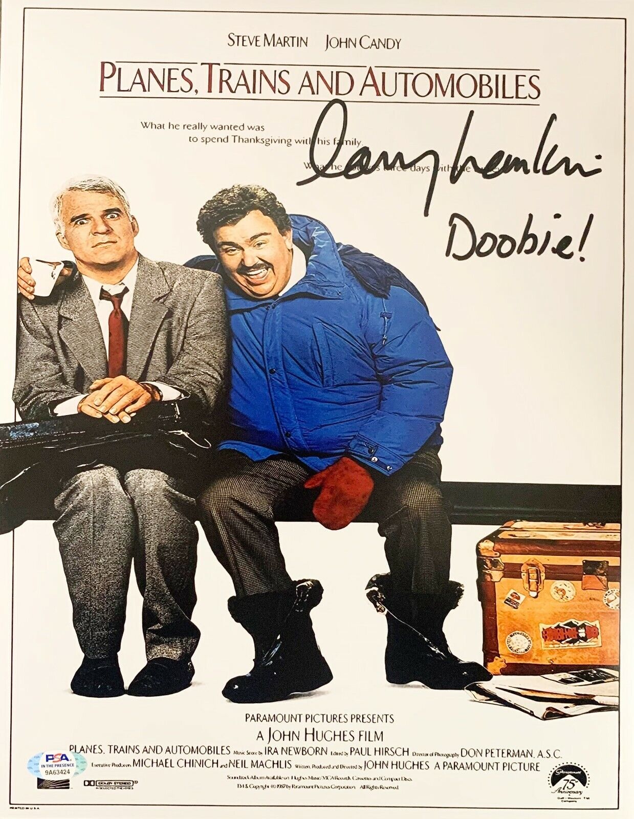 Larry Hankin autographed signed 11x14 Planes Trains & Automobiles Photo Poster painting PSA COA