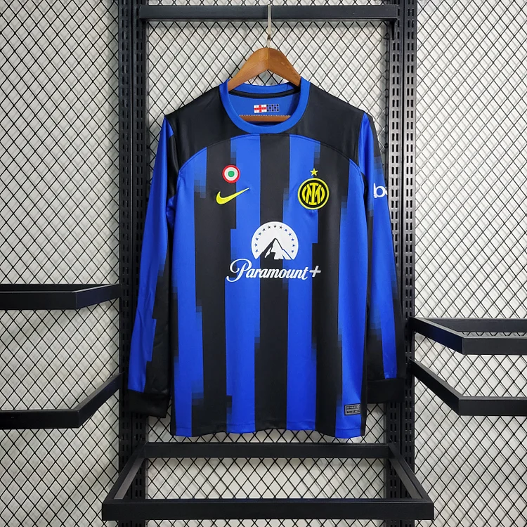 Inter Milan Long Sleeve Home Shirt Kit 2023-2024