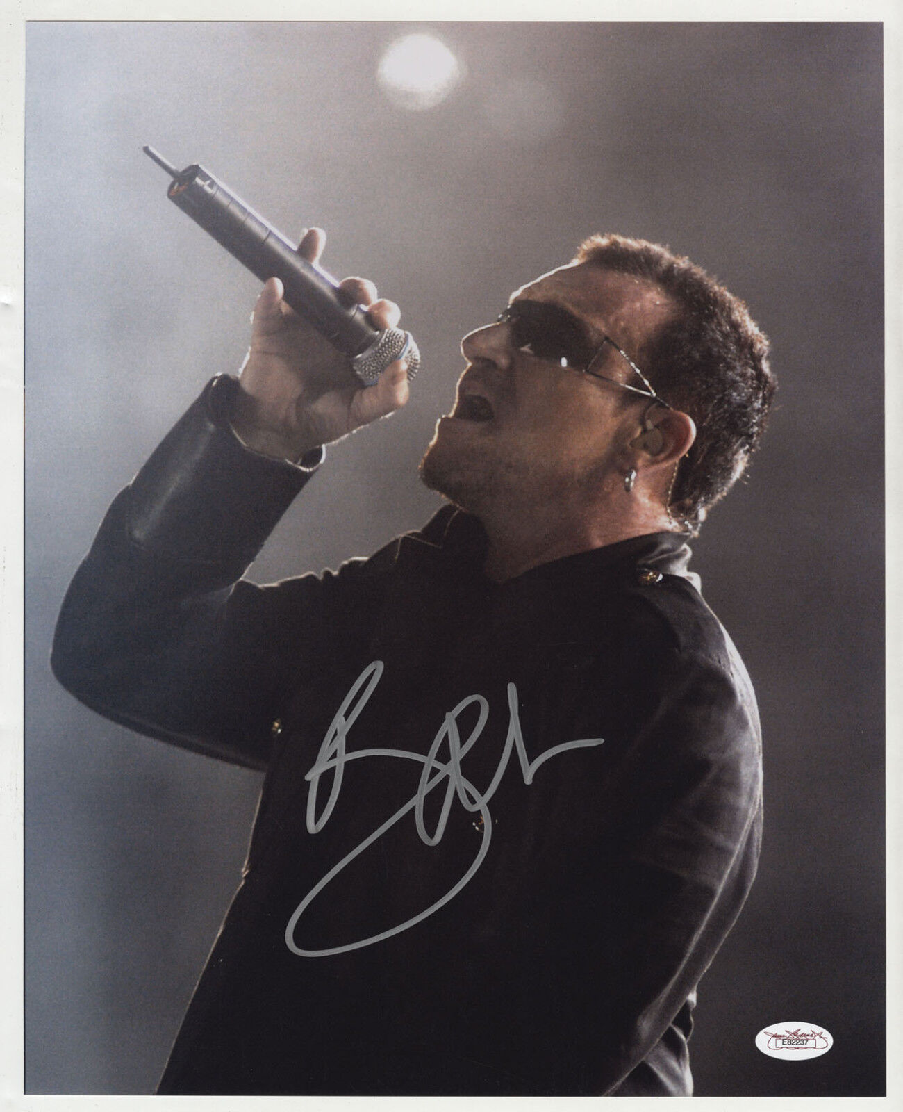 BONO / U2 Signed 'Live' Photo Poster paintinggraph - Rock Singer / Vocalist - preprint