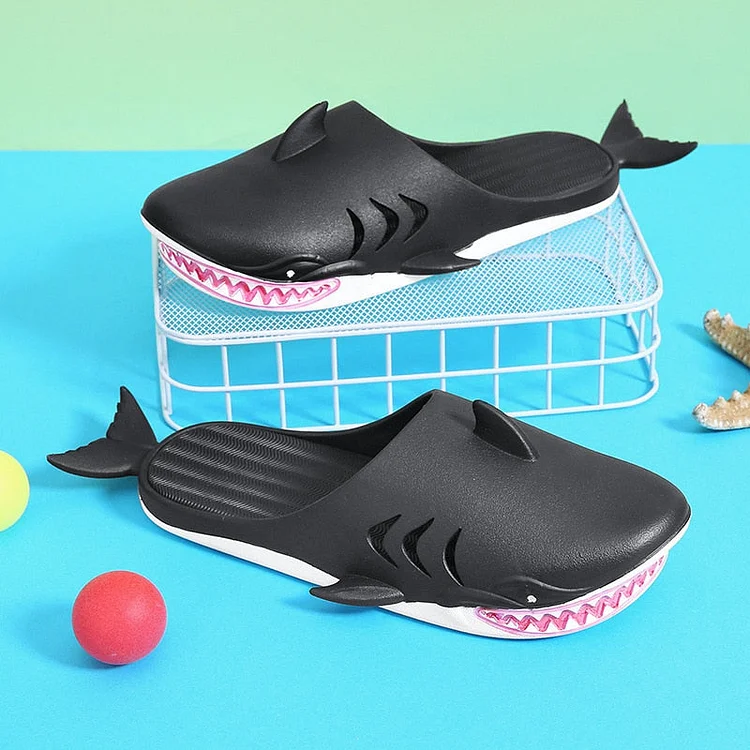 Cartoon Shark Slide Sandal - Gotamochi Kawaii Shop, Kawaii Clothes