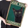 Are You Pooping Cat - Vintage Metal Signs(12*16Inch) - Cat